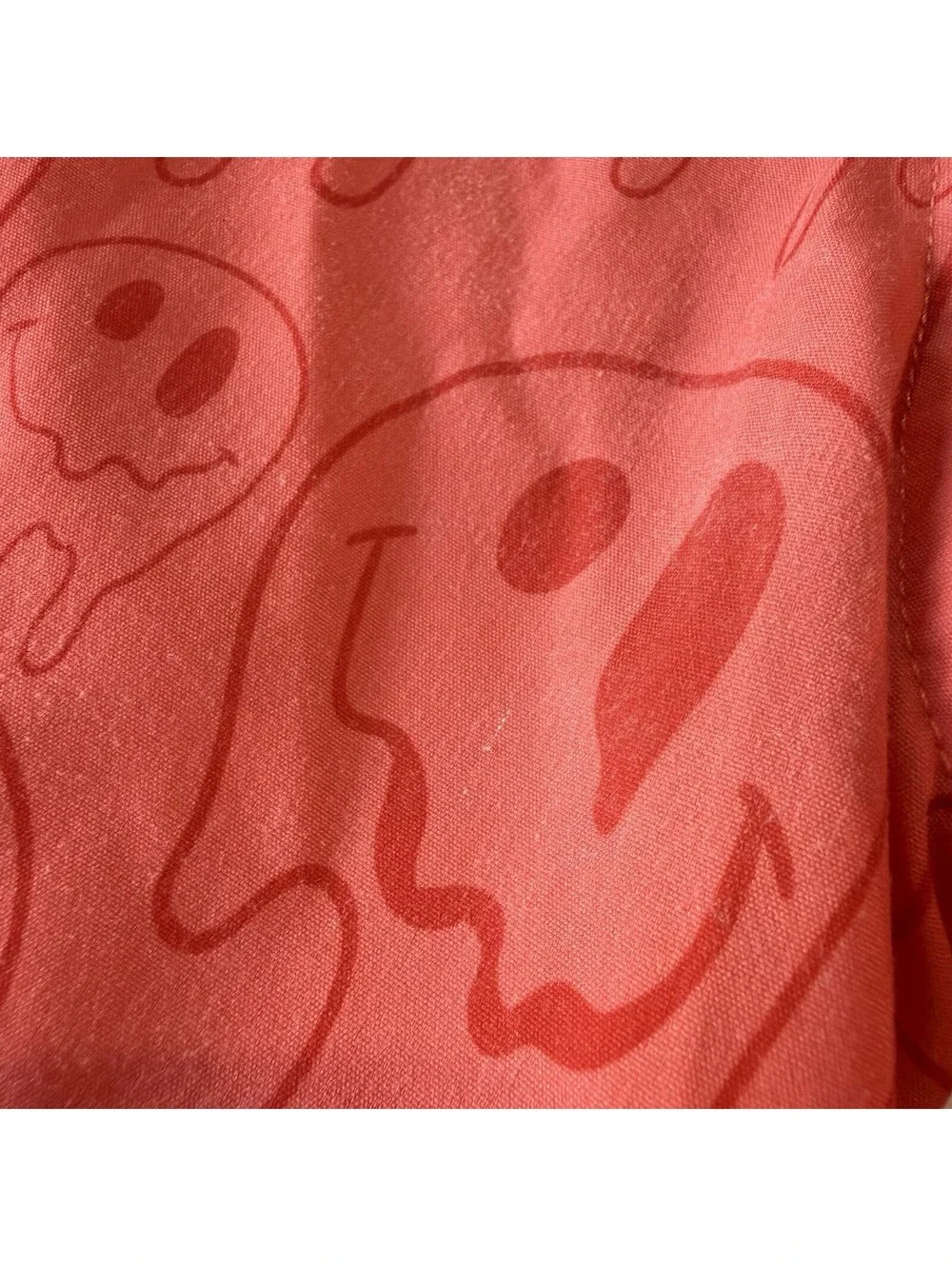 Weekend Academy Boys Swim Trunks Ghost Smiley Print Coral Size 6/7